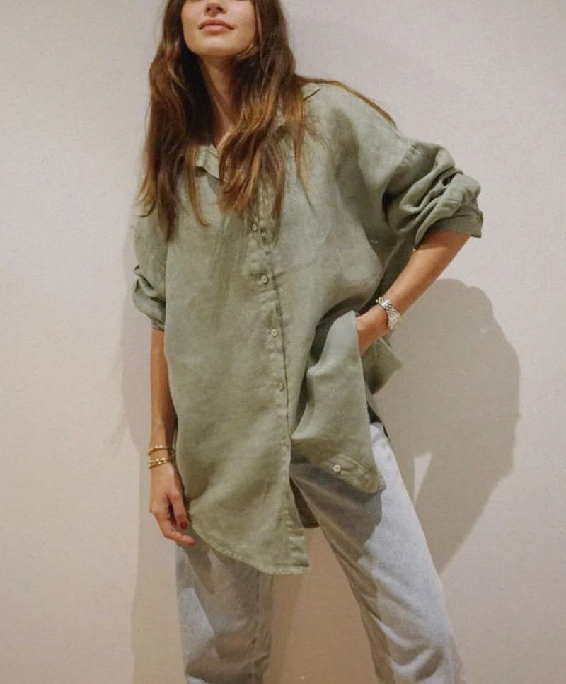 The Ultimate Oversized Faded Linen Shirt