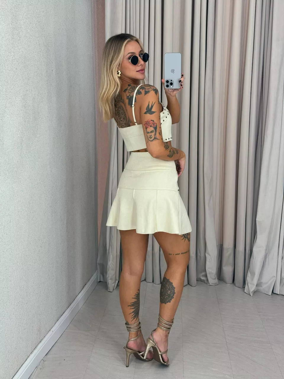 Vest Rivet Two Piece Set