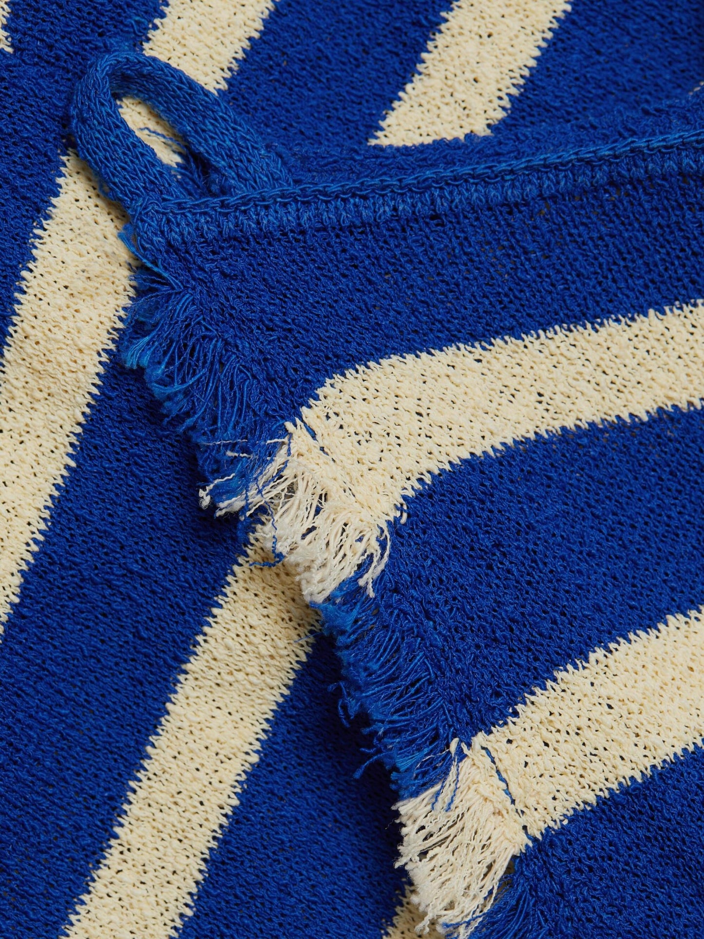 Stripe Fringed Knit Dress