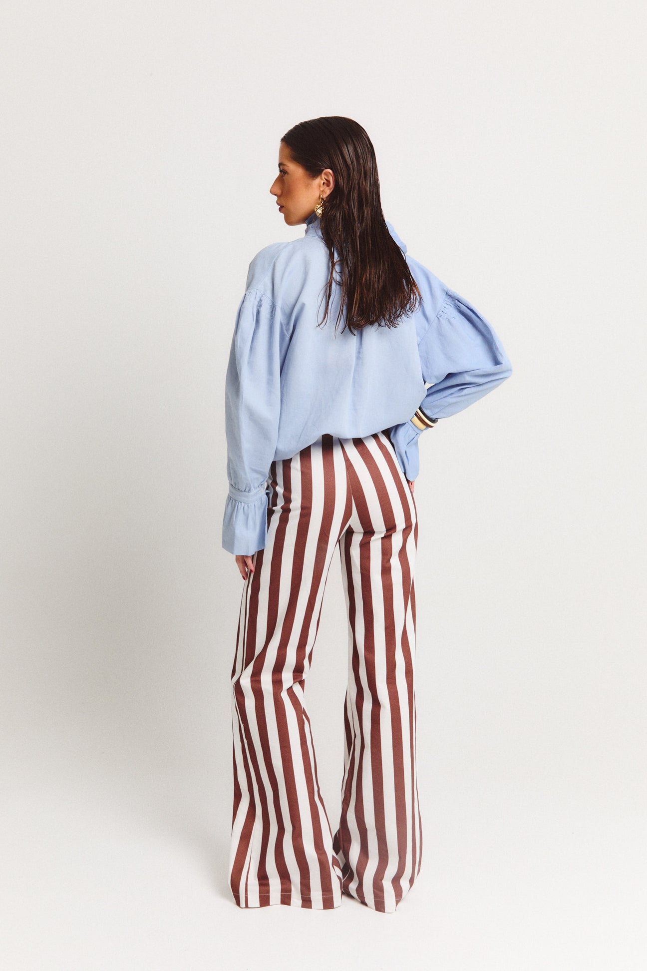 Striped Brown Pants