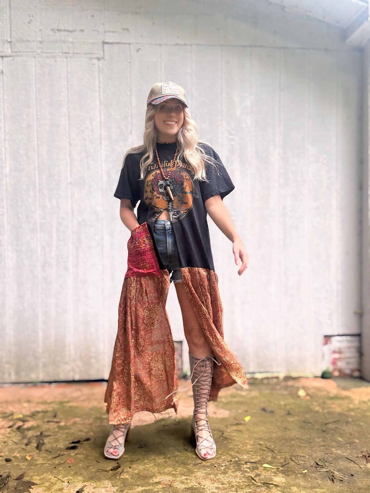 The Grateful Dead Double Split Maxi Tee - S/M/L
