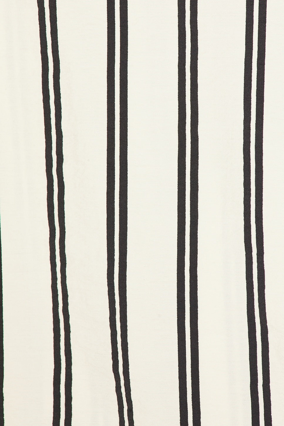 1932 Stripe White & Black Midi Dress