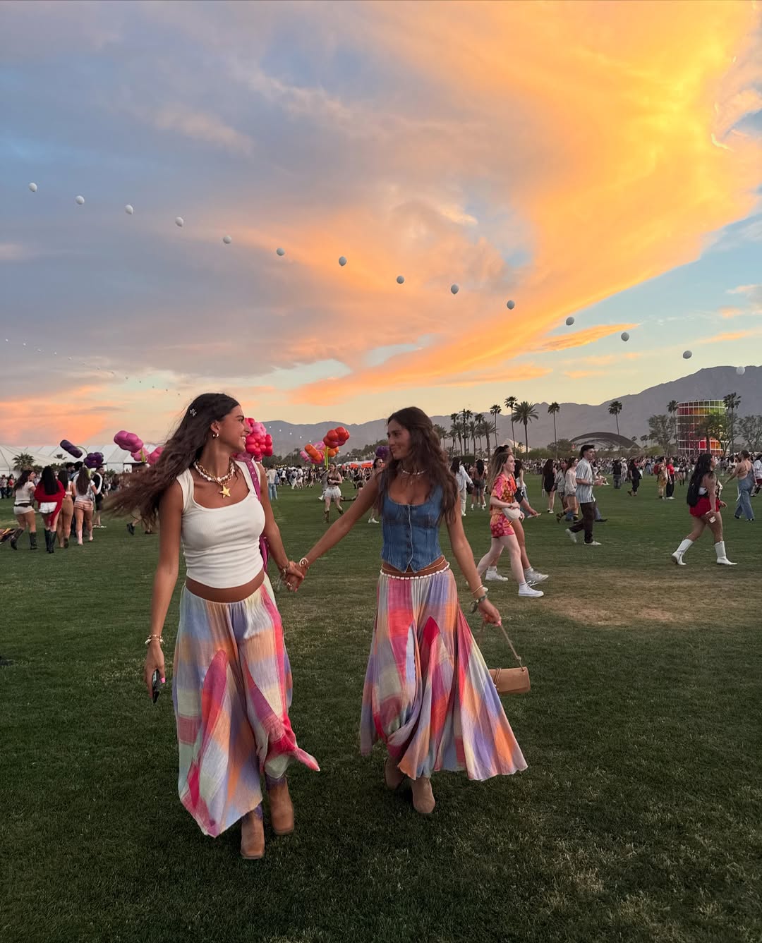 Rainbow Flared Skirt