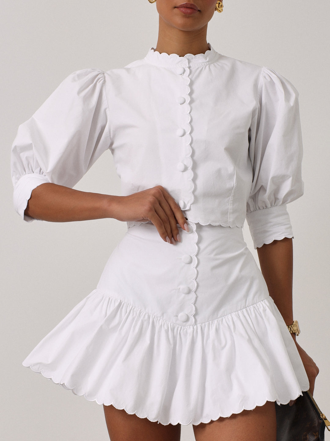 Combed Cotton Shirt | White