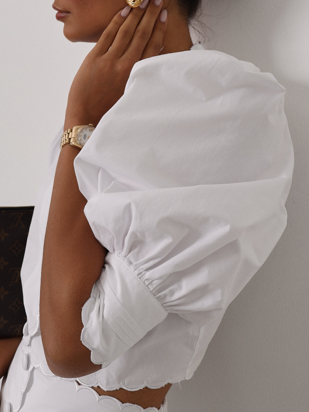 Combed Cotton Shirt | White