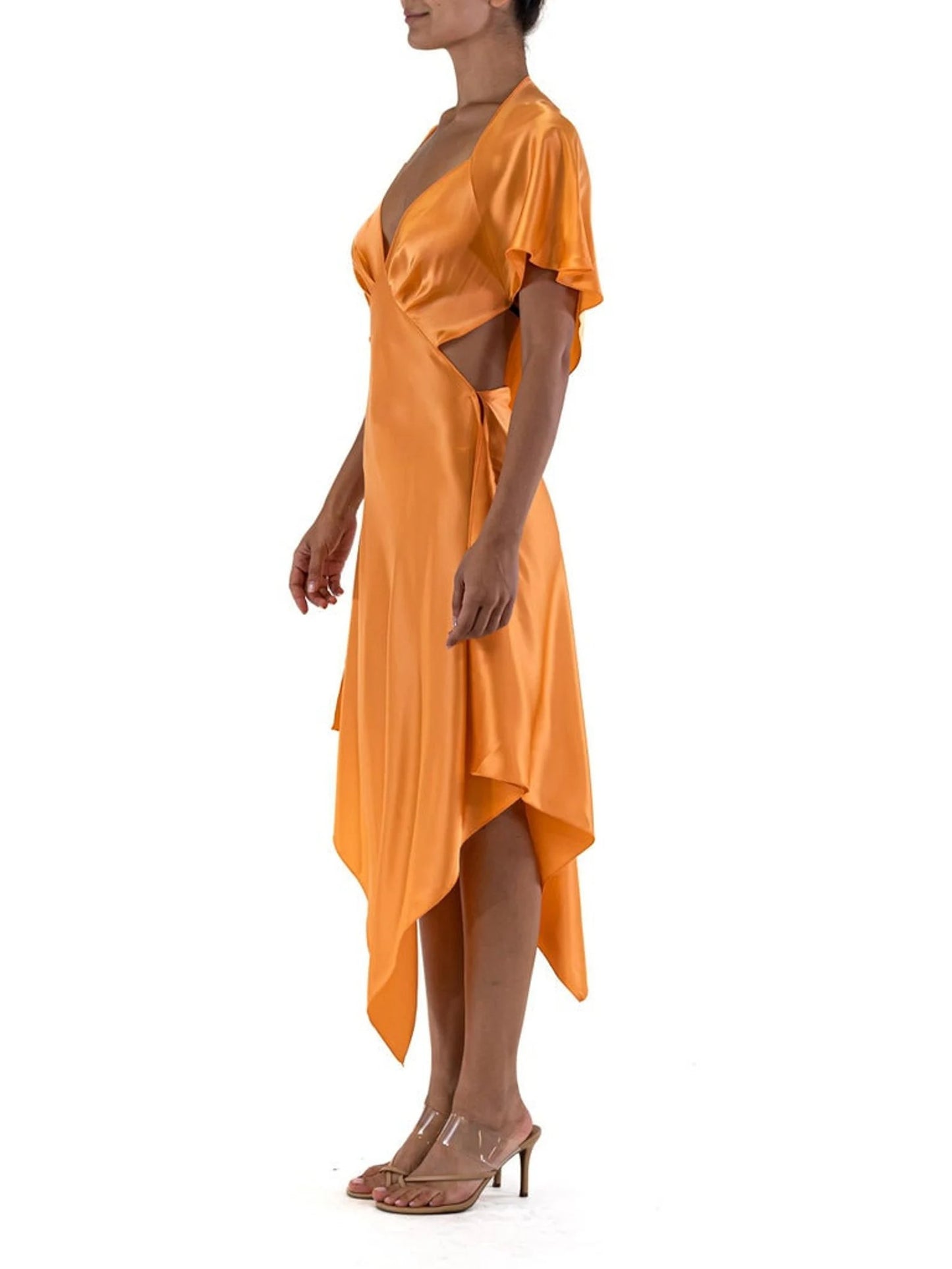Charmeuse Scarf Dress