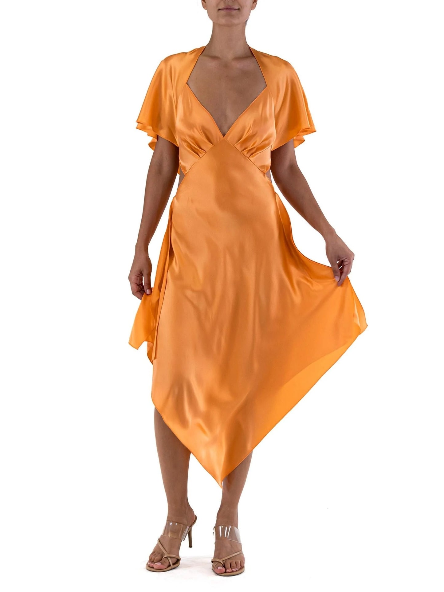 Charmeuse Scarf Dress