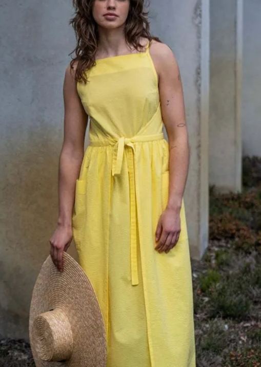 One-Piece Tie Maxi Dress