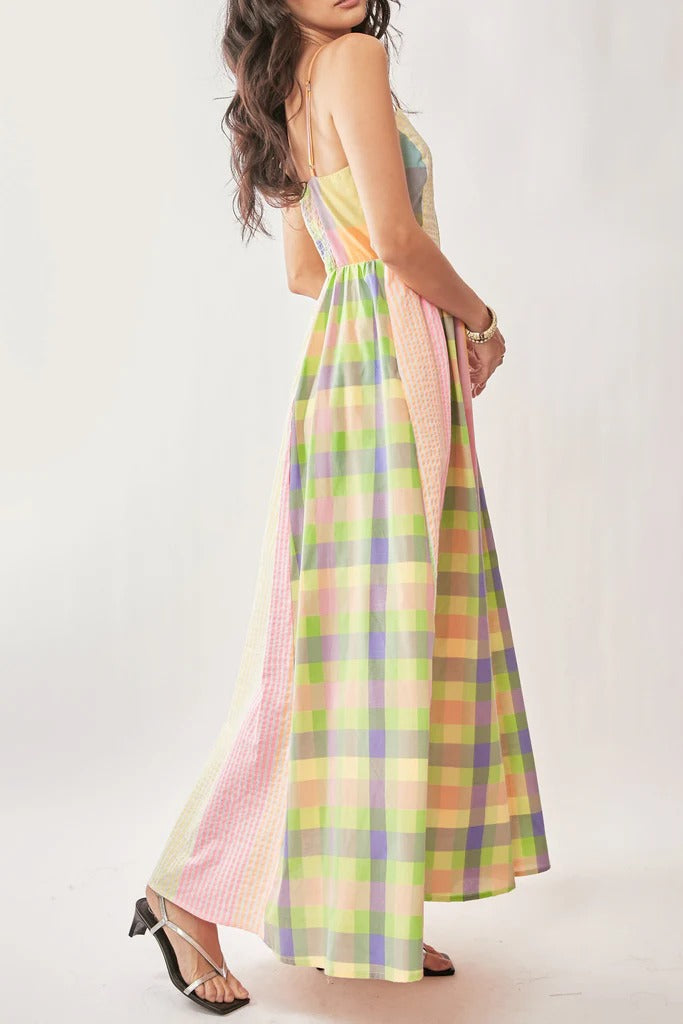 Gingham Maxi Dress