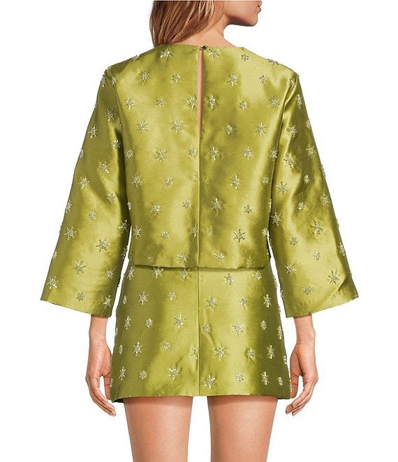 Starburst Satin Two-Piece Set