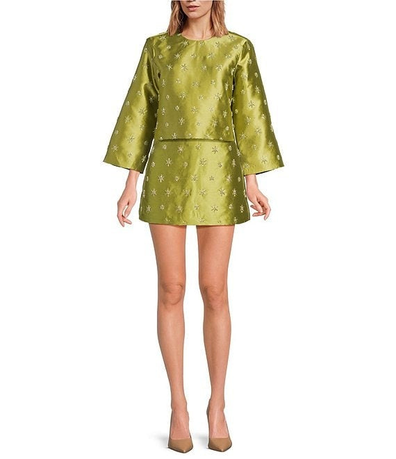 Starburst Satin Two-Piece Set