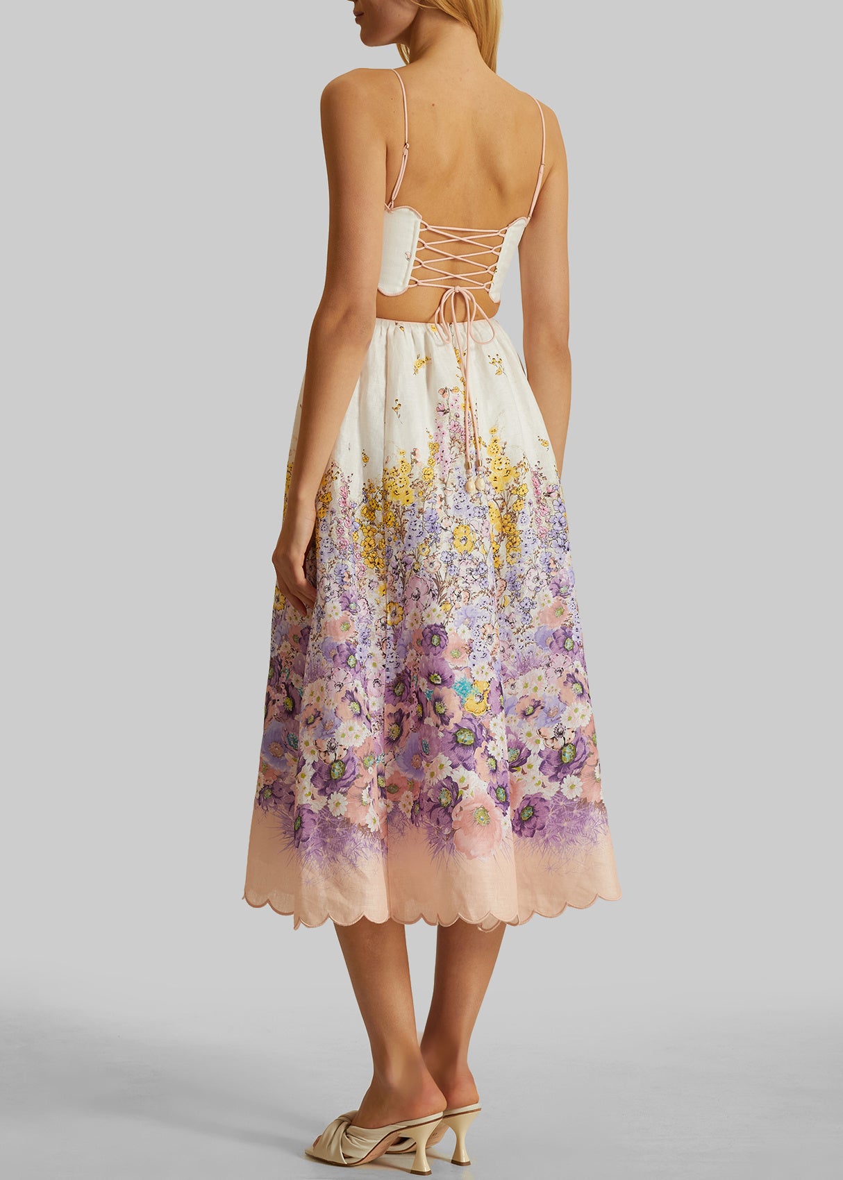 Scallop Midi Dress