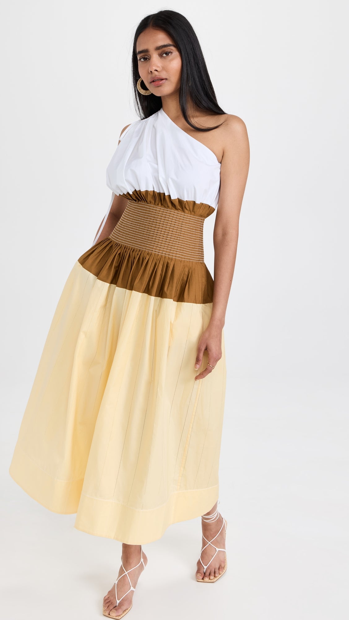 Colorblock Shoulder Dress