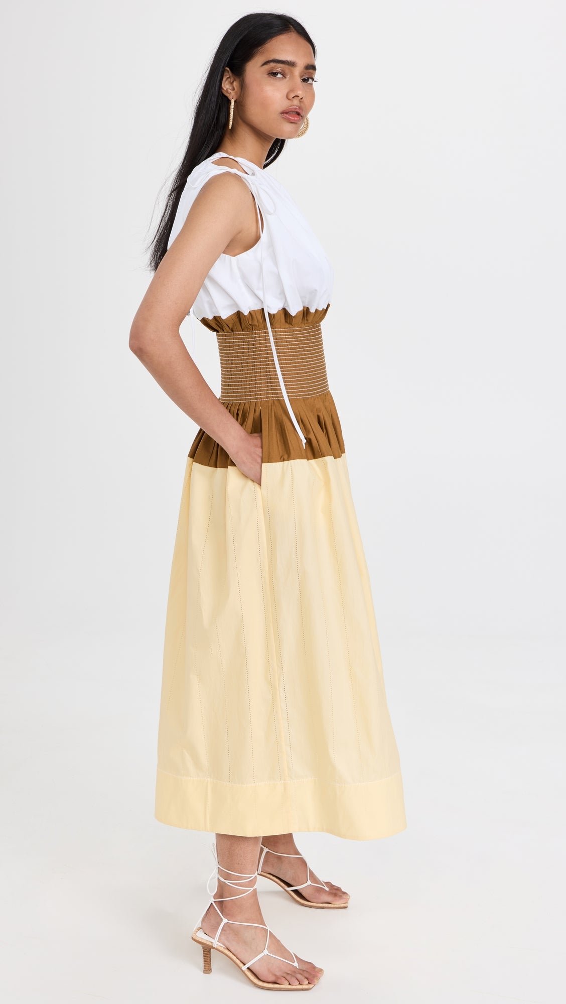 Colorblock Shoulder Dress