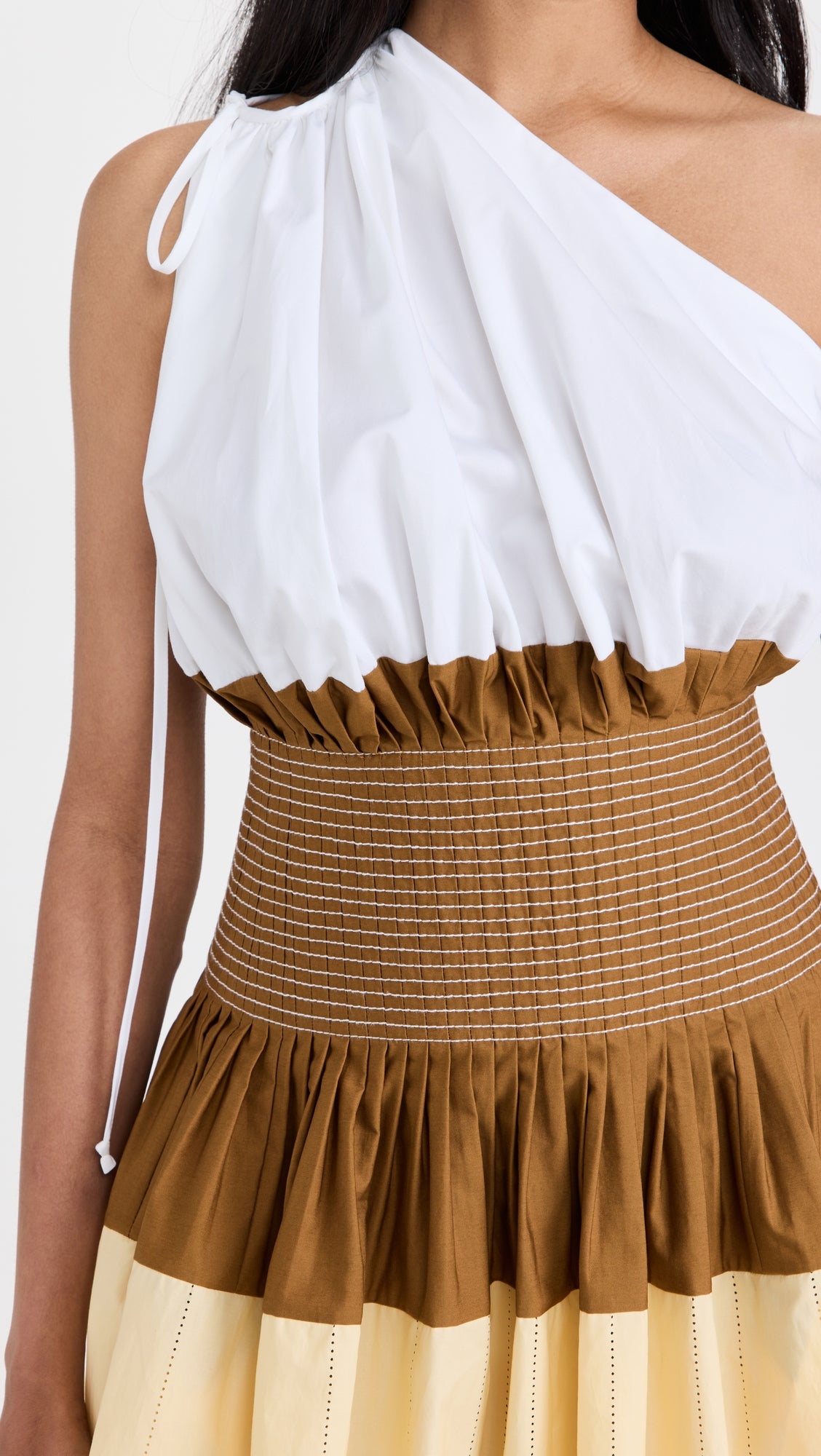 Colorblock Shoulder Dress