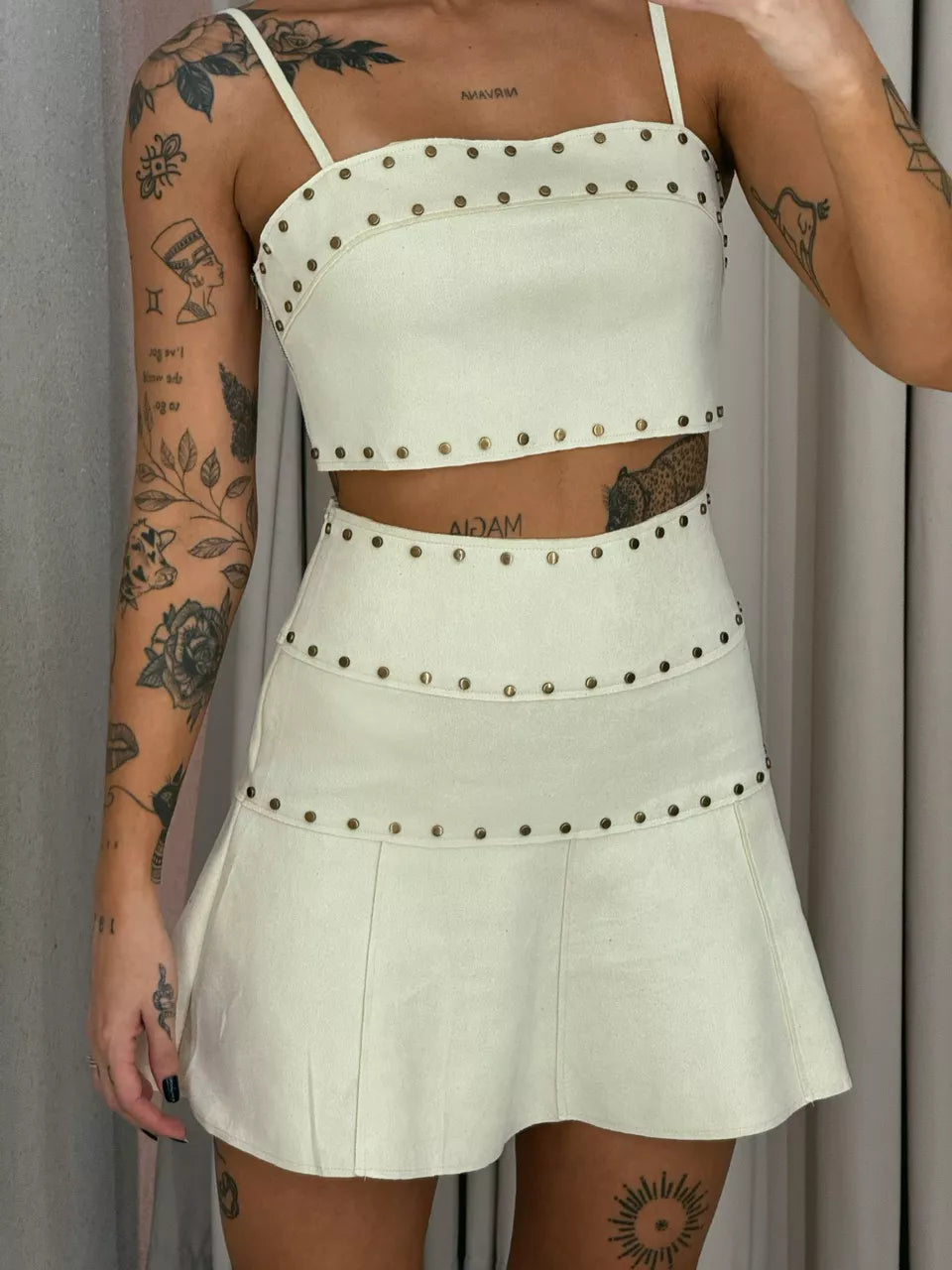 Vest Rivet Two Piece Set