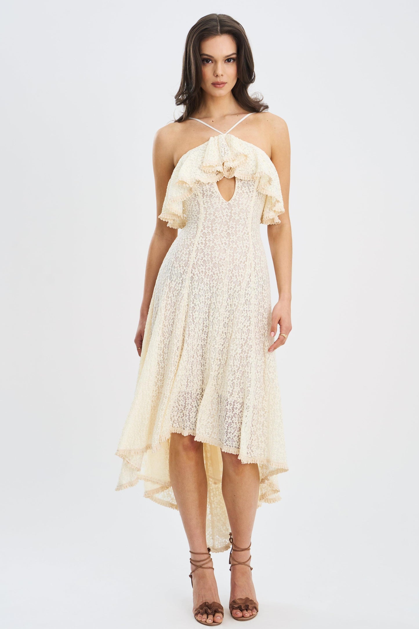 Idra Lace Midi Dress