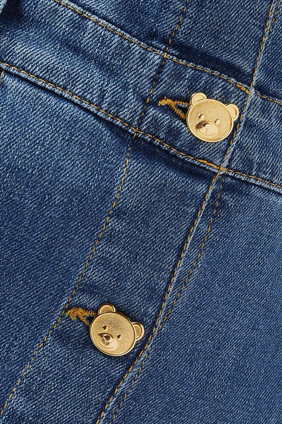 Teddy Buttons Dress in Denim