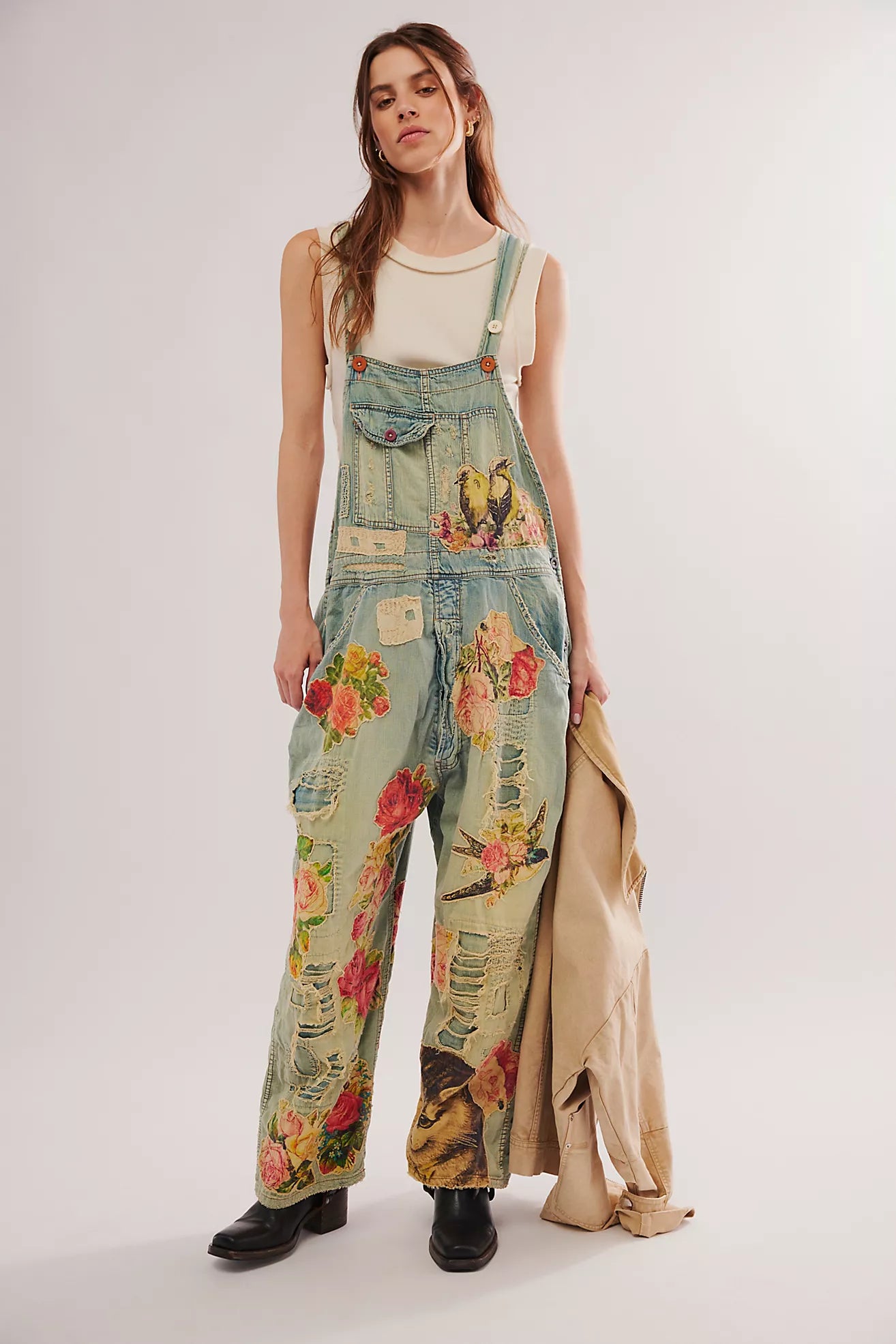 Magnolia Pearl Washed Overalls