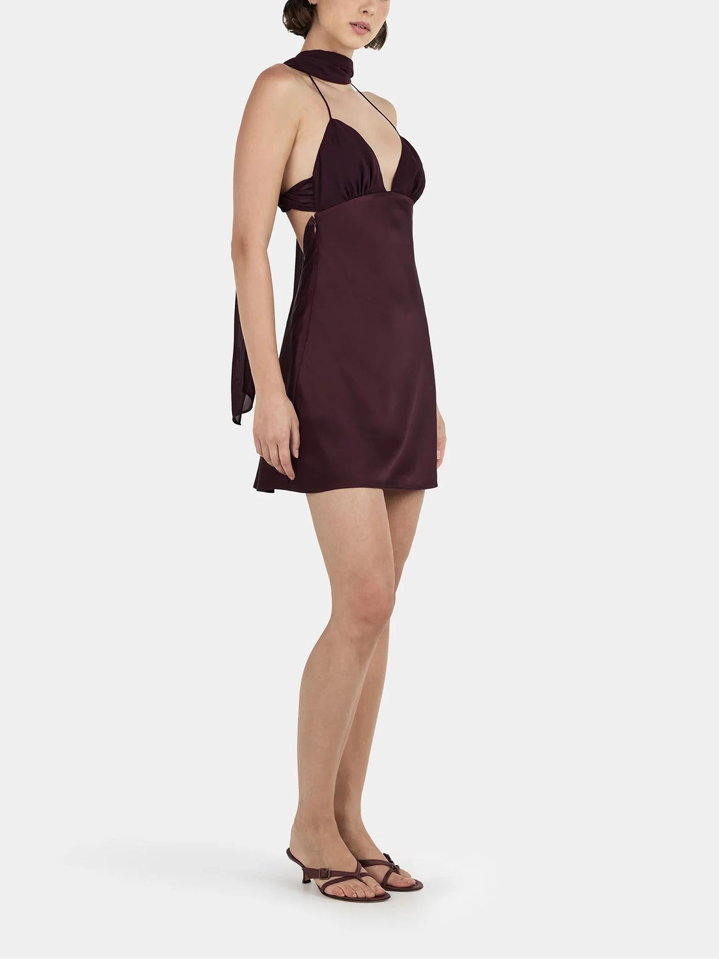 Alanah Mini Dress Plum