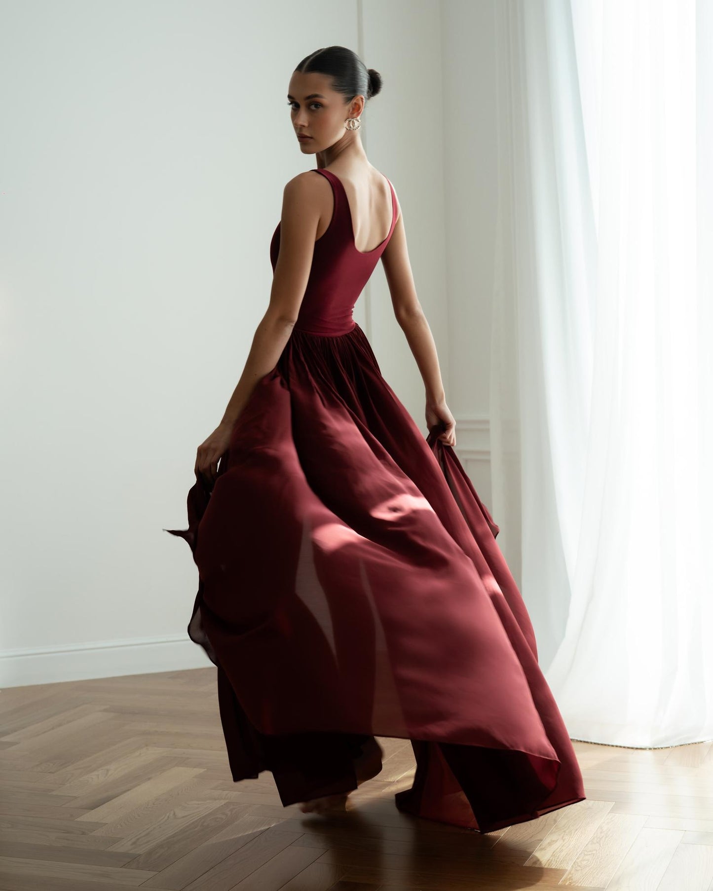 Graceful Slit Maxi Dress