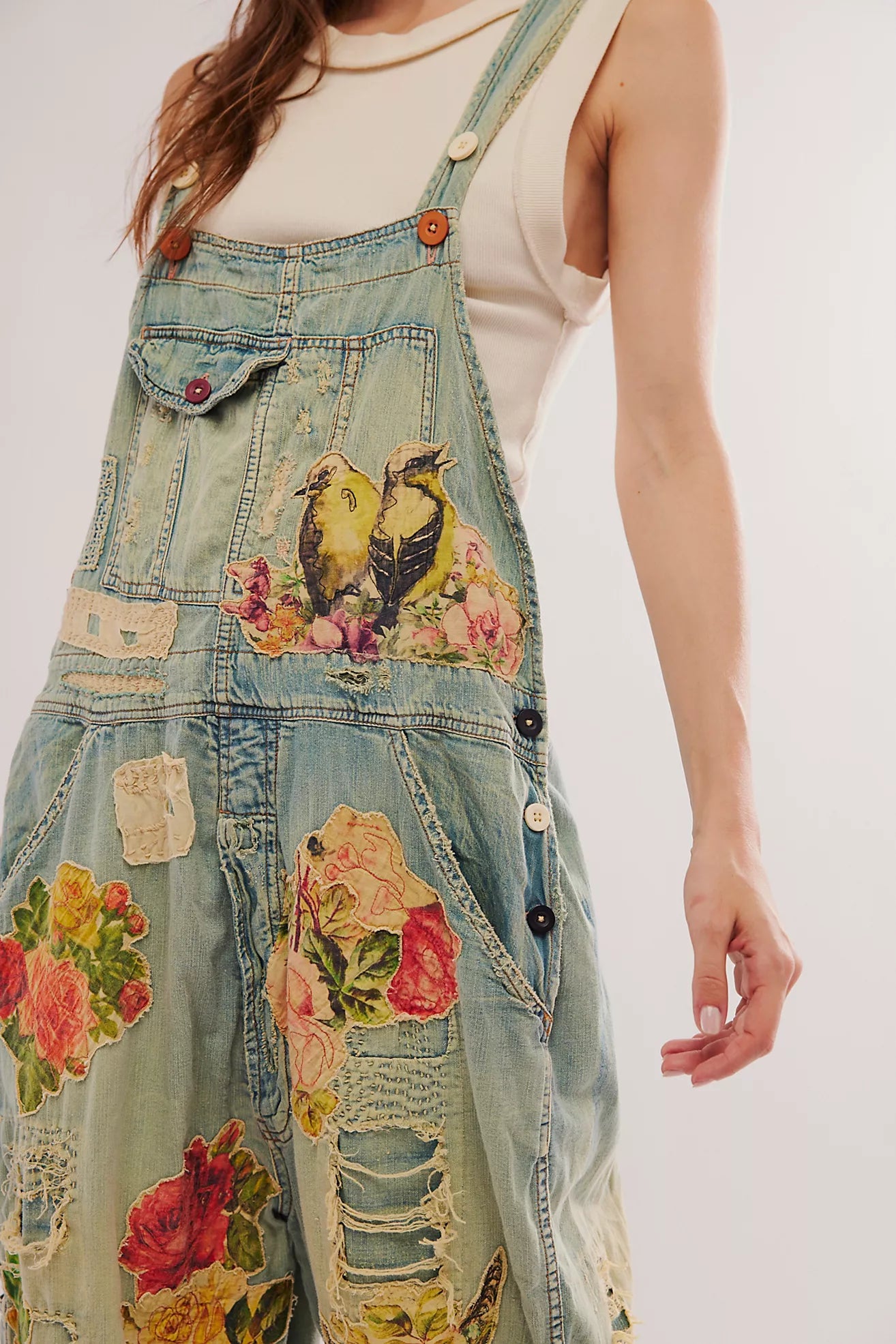 Magnolia Pearl Washed Overalls