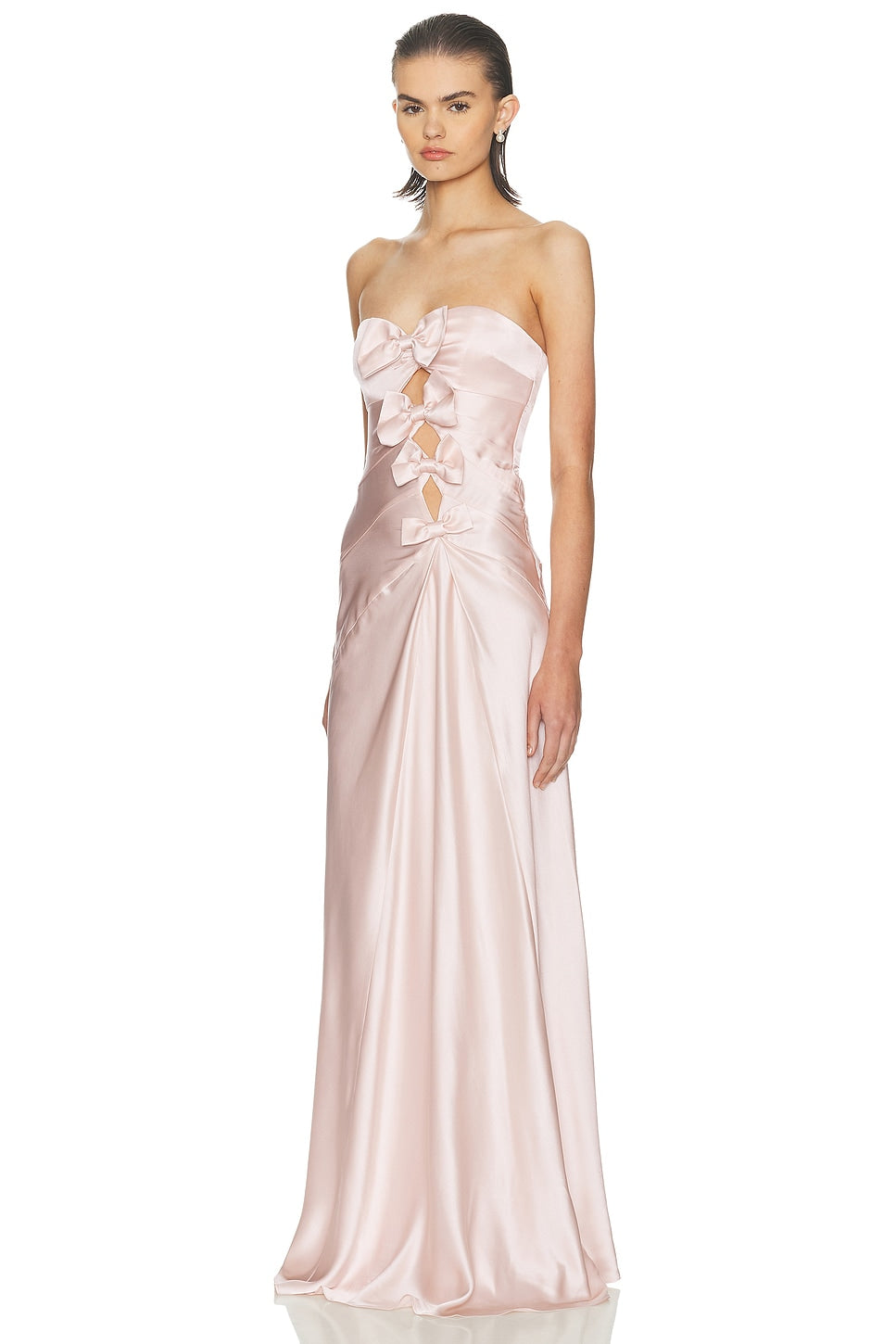 Blush Bow Elegance Gown