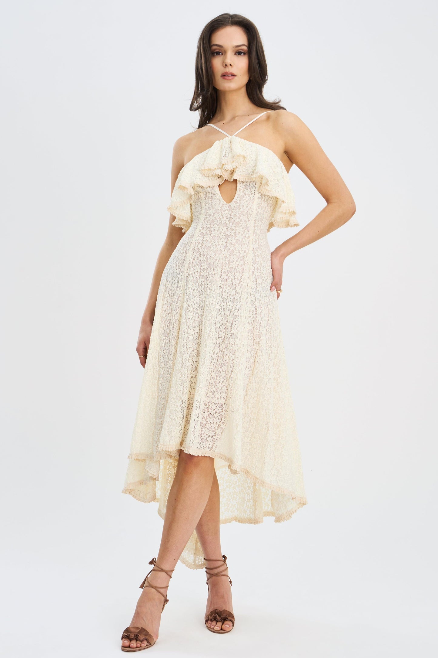 Idra Lace Midi Dress