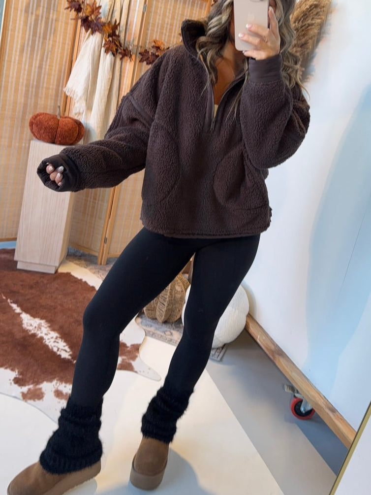 Cozy Cabin Sherpa Pullover