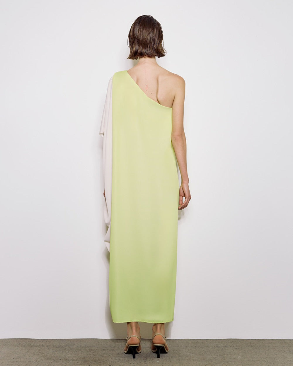 One-shoulder Floral Dress