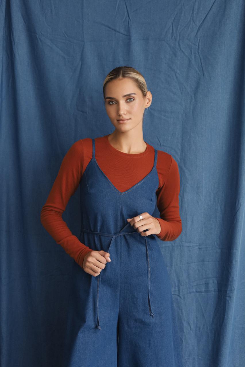 Denim overalls