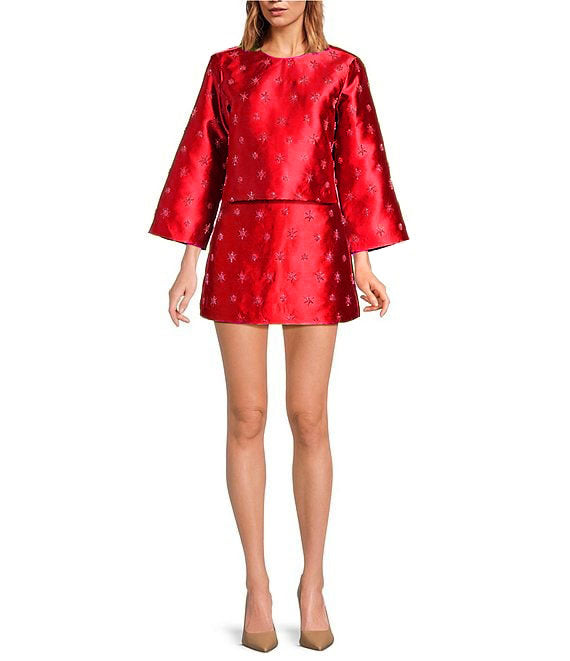 Starburst Satin Two-Piece Set