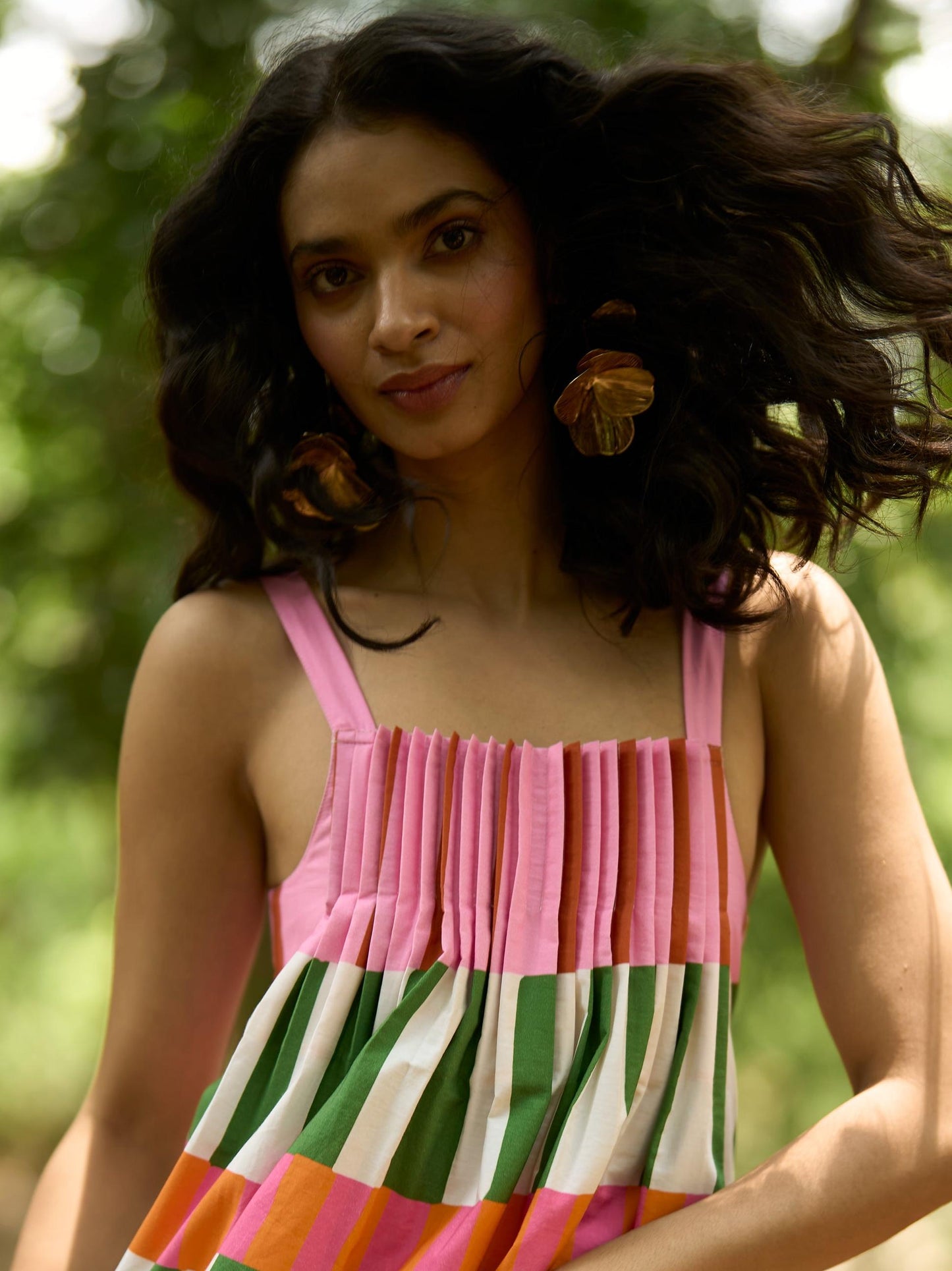 Multi-Stripe Maxi Dress