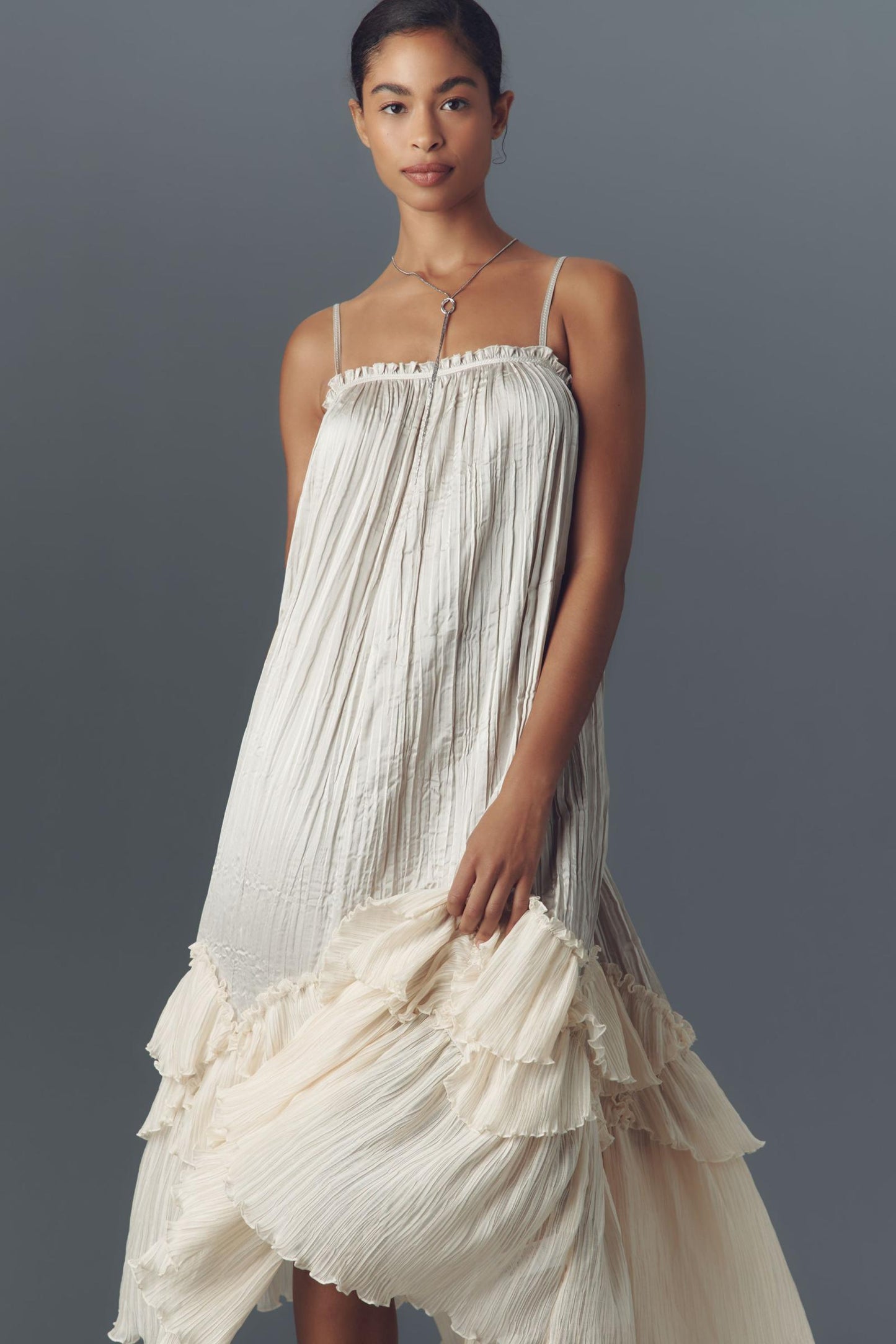 Square Neck Layered Dress