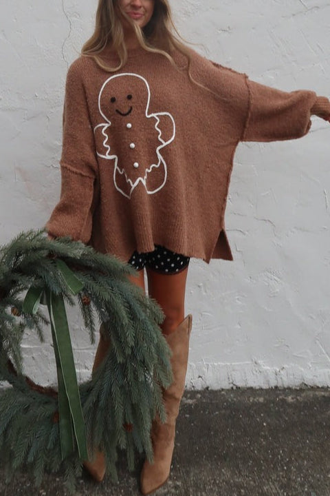 Gingerbread Cozy Knit Sweater