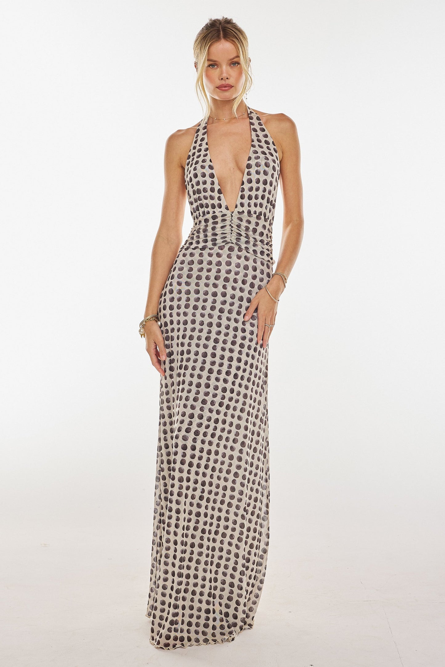Polka Dot Vintage Halter Dress