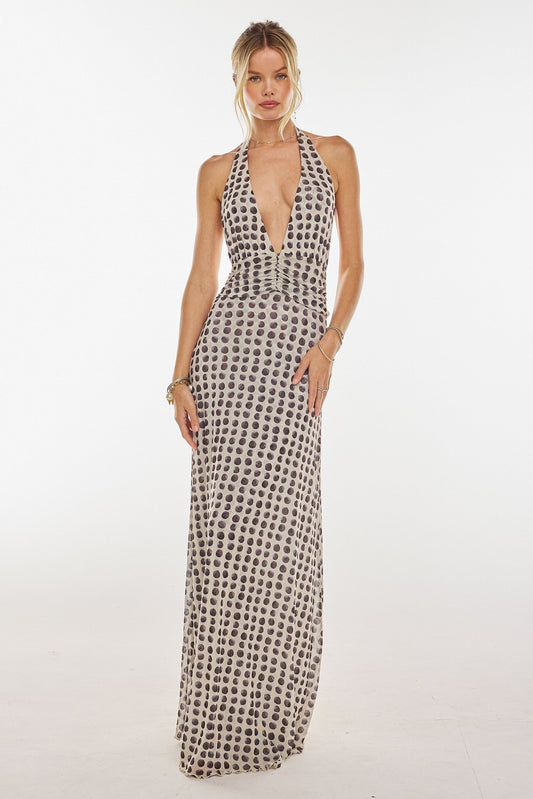 Polka Dot Vintage Halter Dress