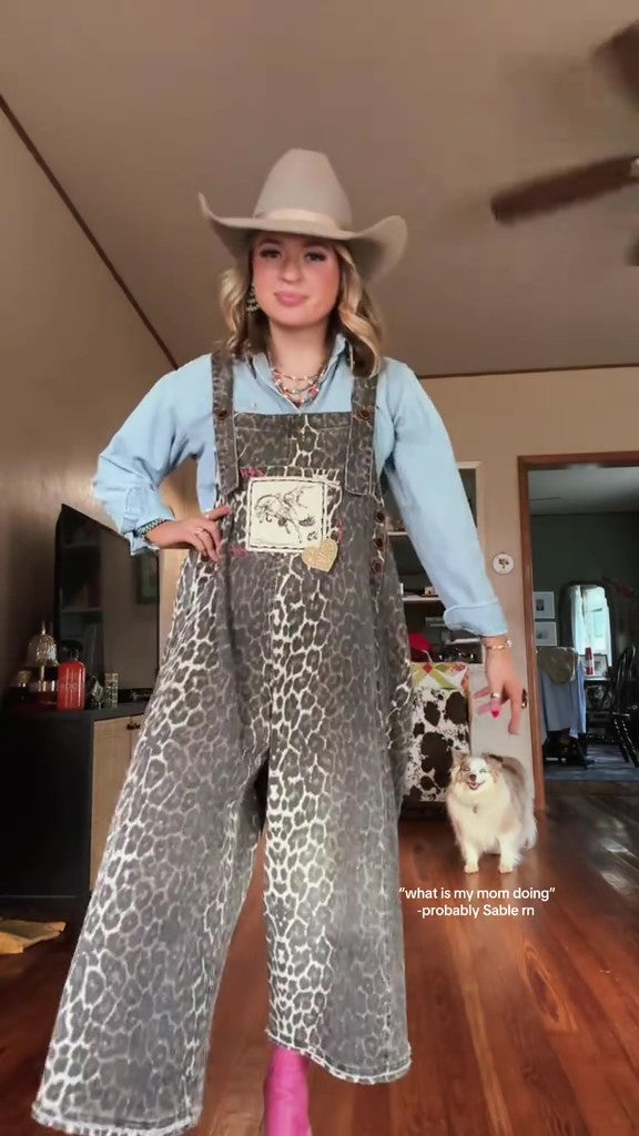 Leopard Patch Jumpsuit