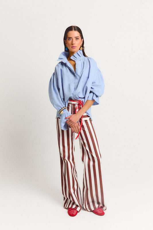 Striped Brown Pants