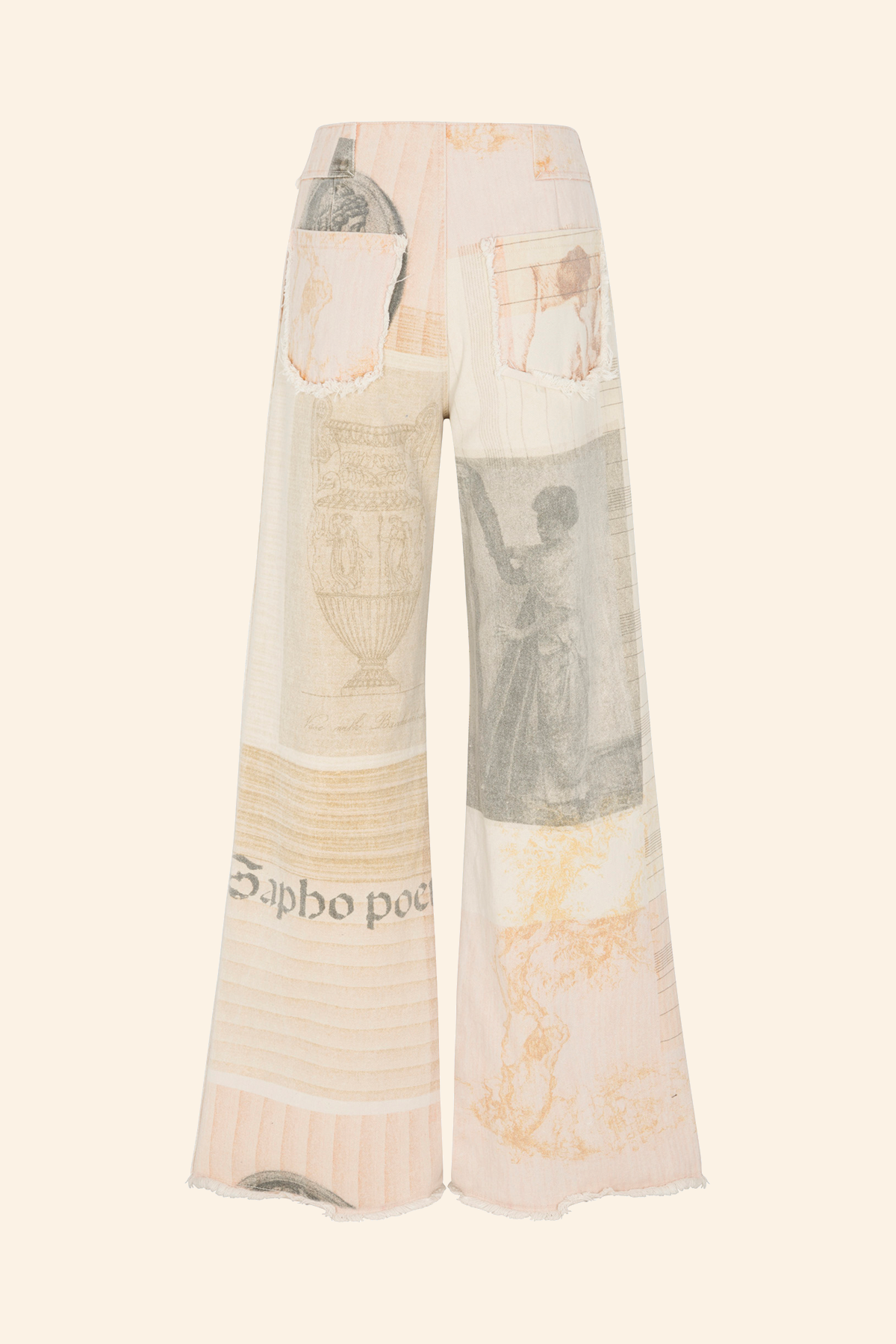 Printed High Waist Jeans