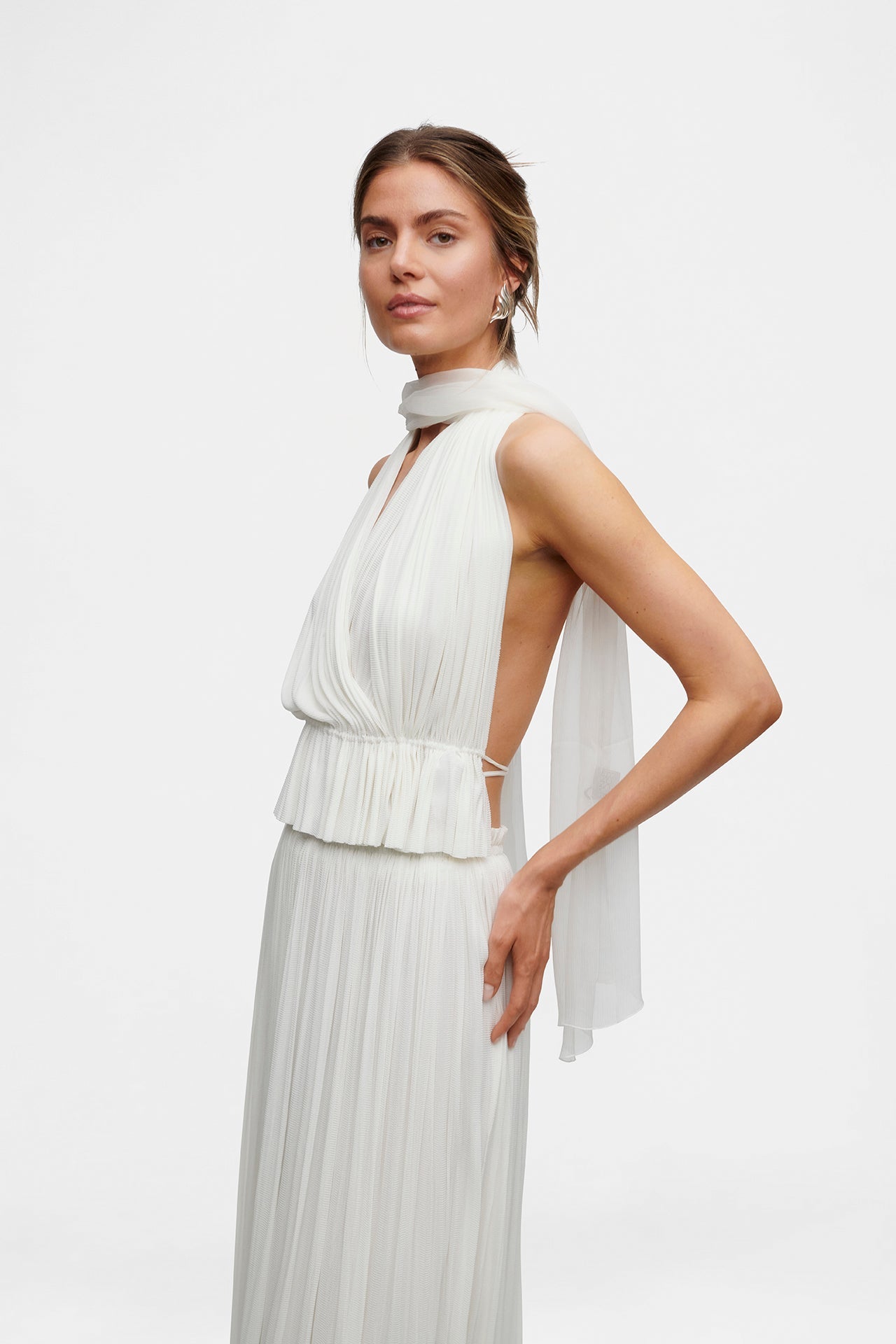 Tulle Pleated Skirt Set