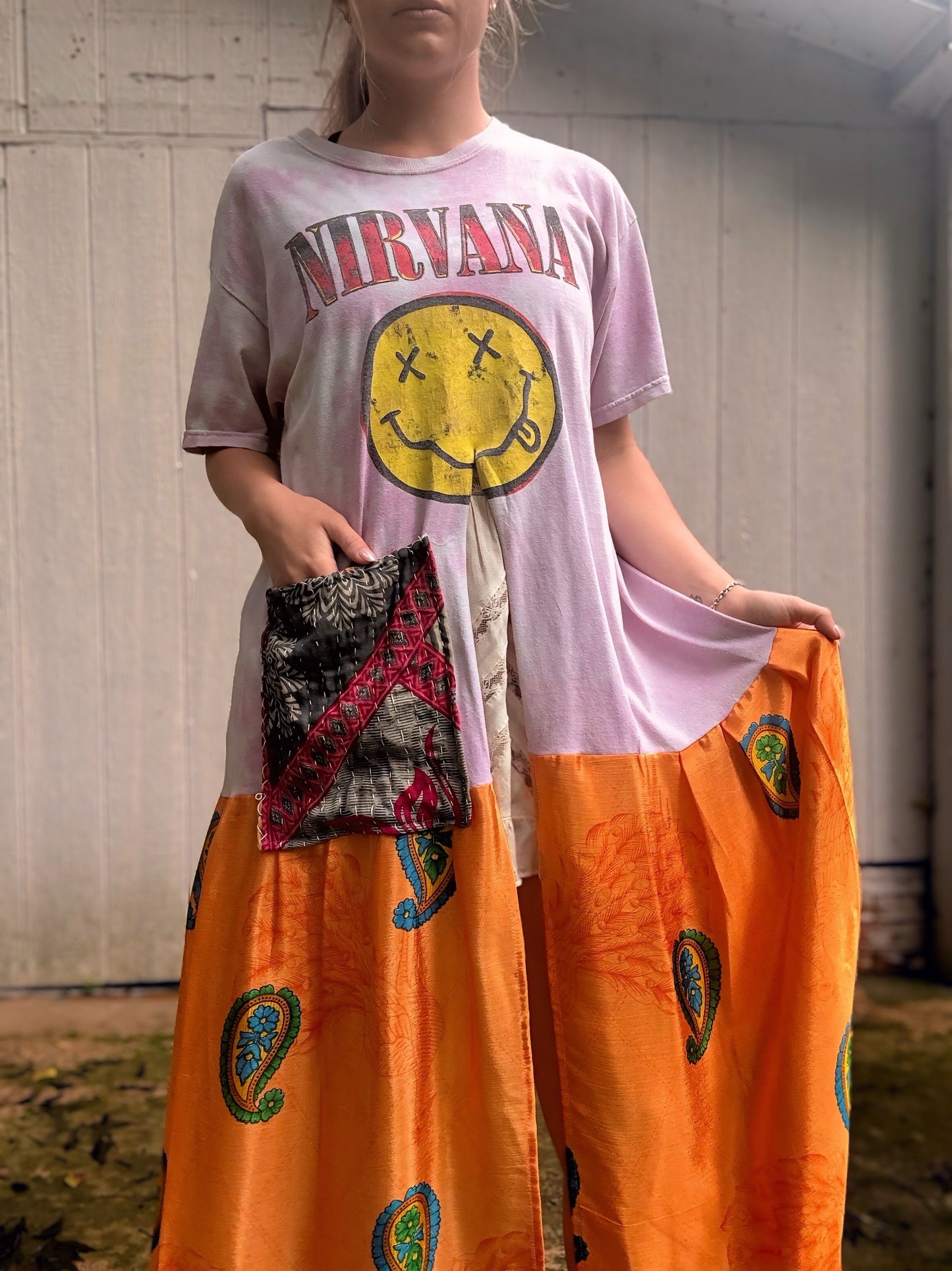 Nirvana Double Split Maxi Tee - S/M/L