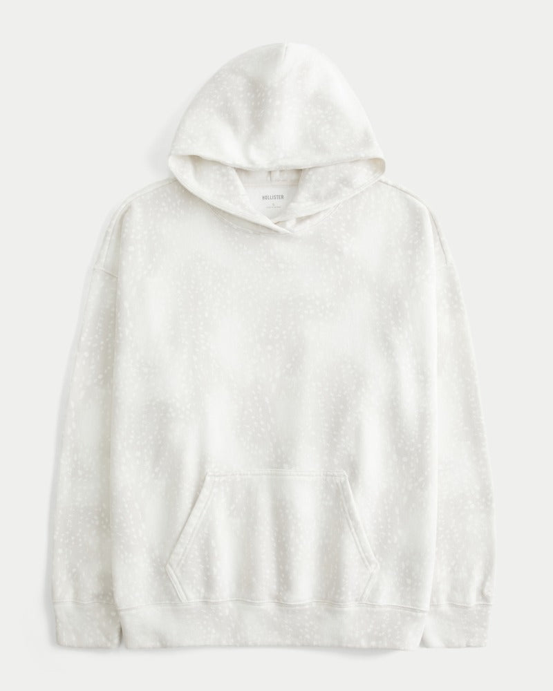 Oversized Doe Print Hoodie