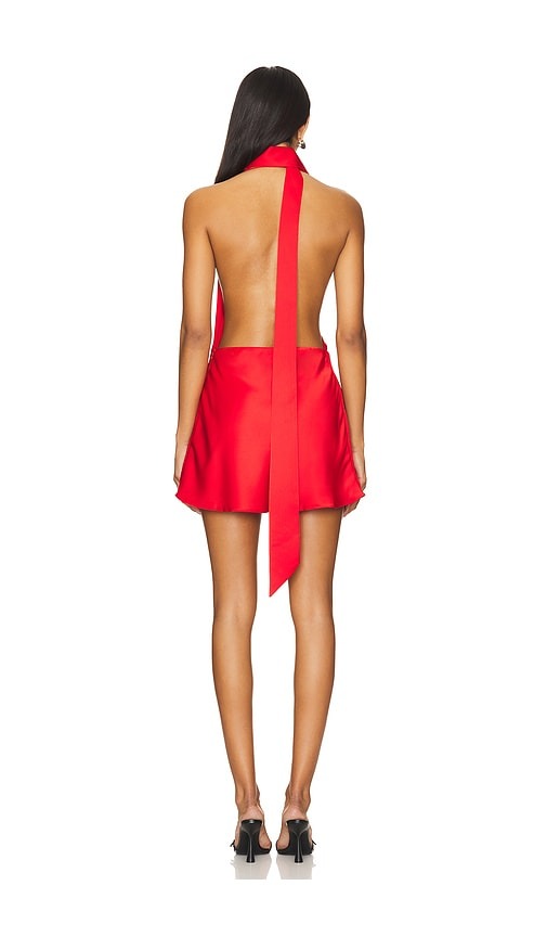 Red Halter-Neck Mini Dress