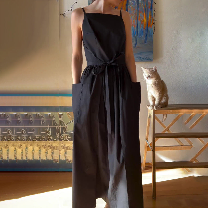 One-Piece Tie Maxi Dress