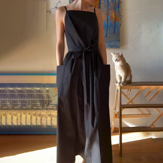 One-Piece Tie Maxi Dress