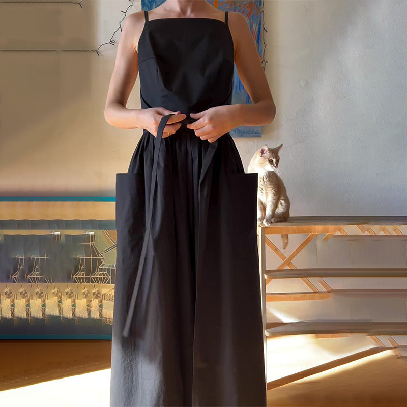 One-Piece Tie Maxi Dress