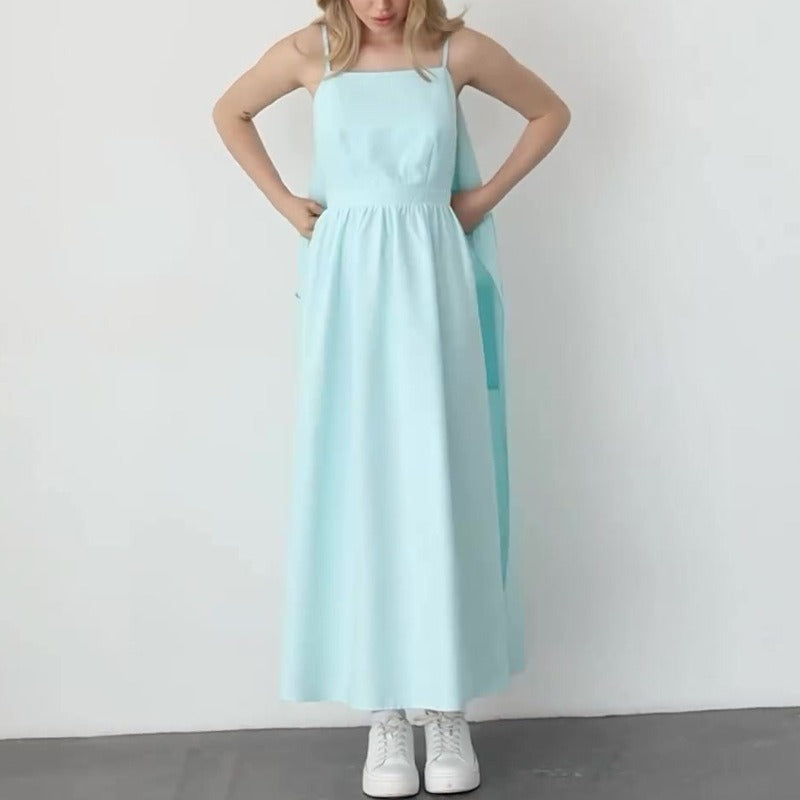 One-Piece Tie Maxi Dress