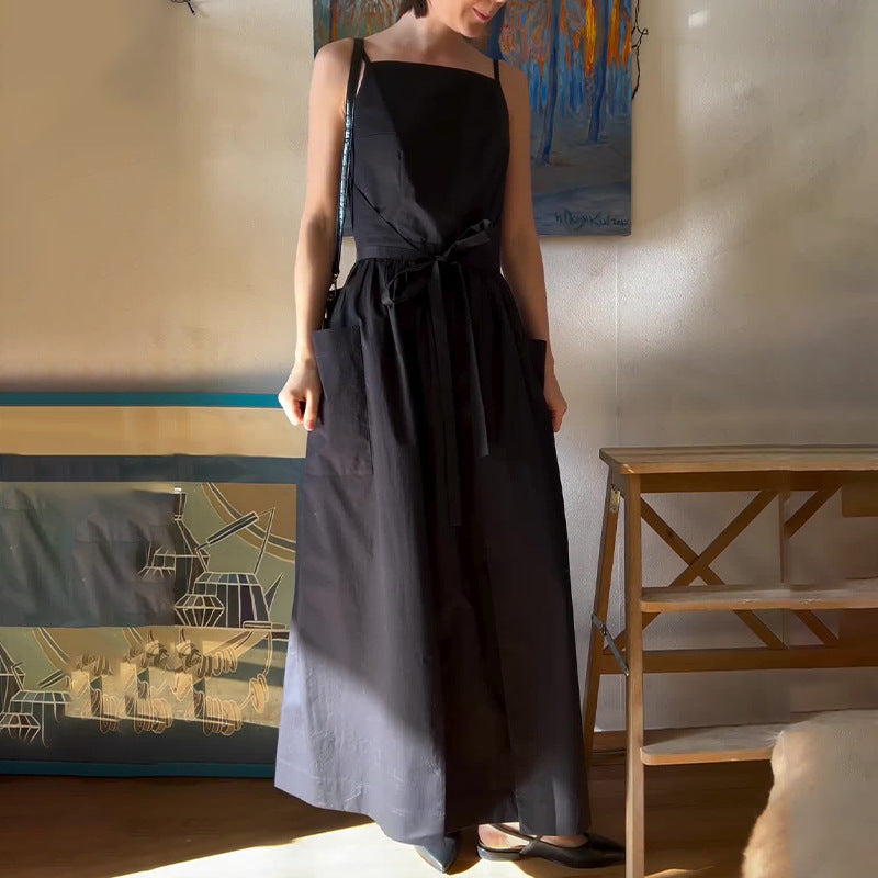 One-Piece Tie Maxi Dress