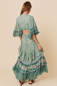 Holiday Waist Maxi Dress